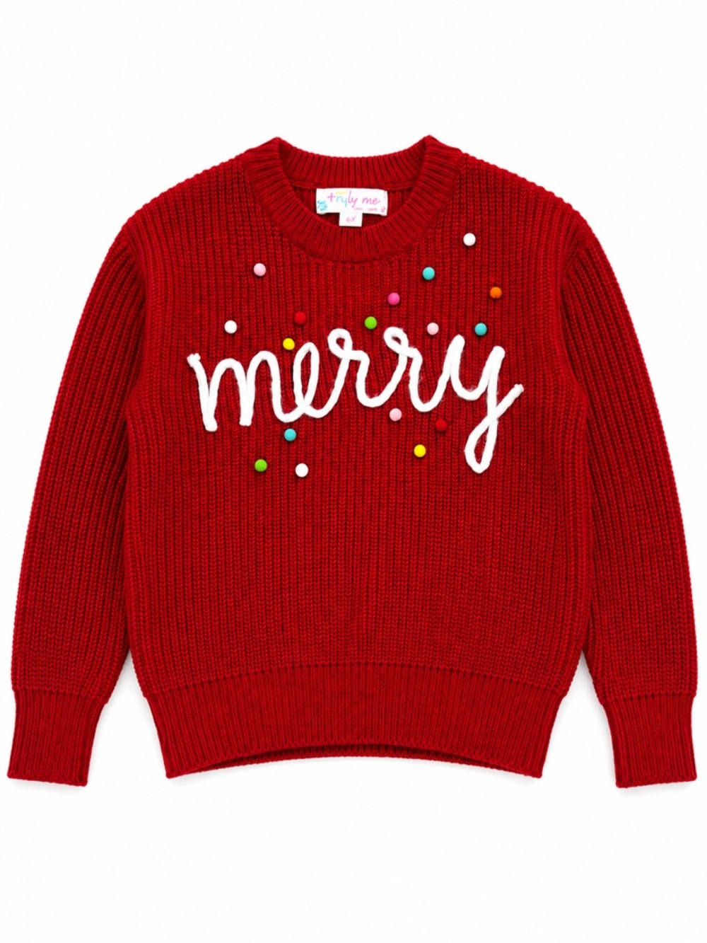 New - Truly Me by Sara Sara Girls Merry Holiday Sweater | Size 6X